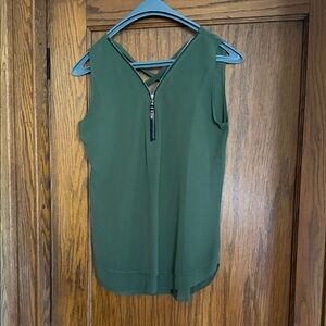 Green Sleeveless Top